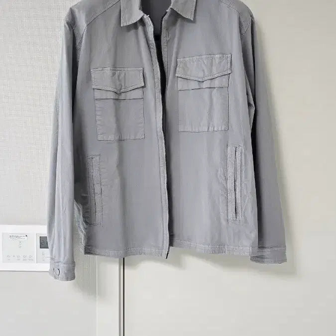 [BUNJANG] Il Corso Garment-Dyed Two Pocket Zip-Up Shirt Jacket / 일꼬르소 가먼트다잉 투 포켓 집업 셔켓 오버셔츠