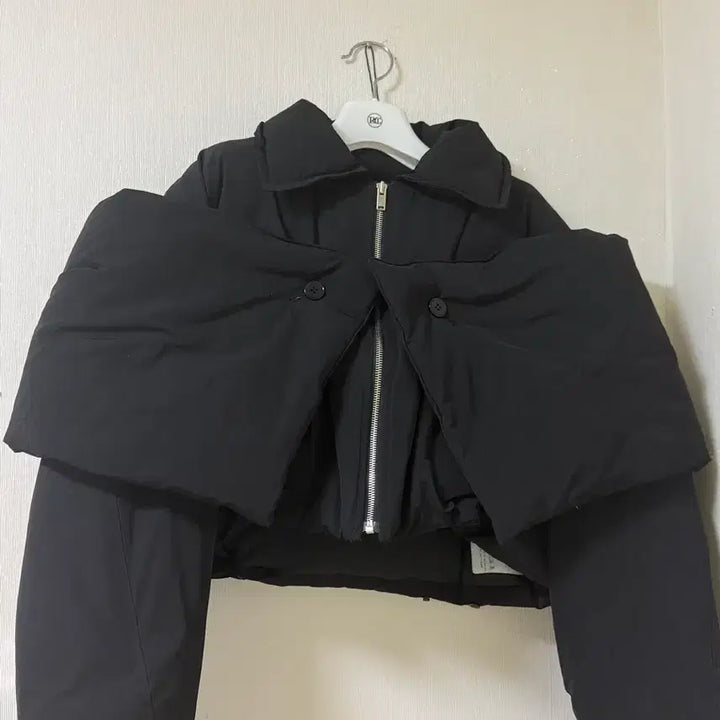 [BUNJANG] RECTO Shawl Detail Crop Down Jumper / RECTO/SHAWL DETAIL CROP DOWN JUMPER