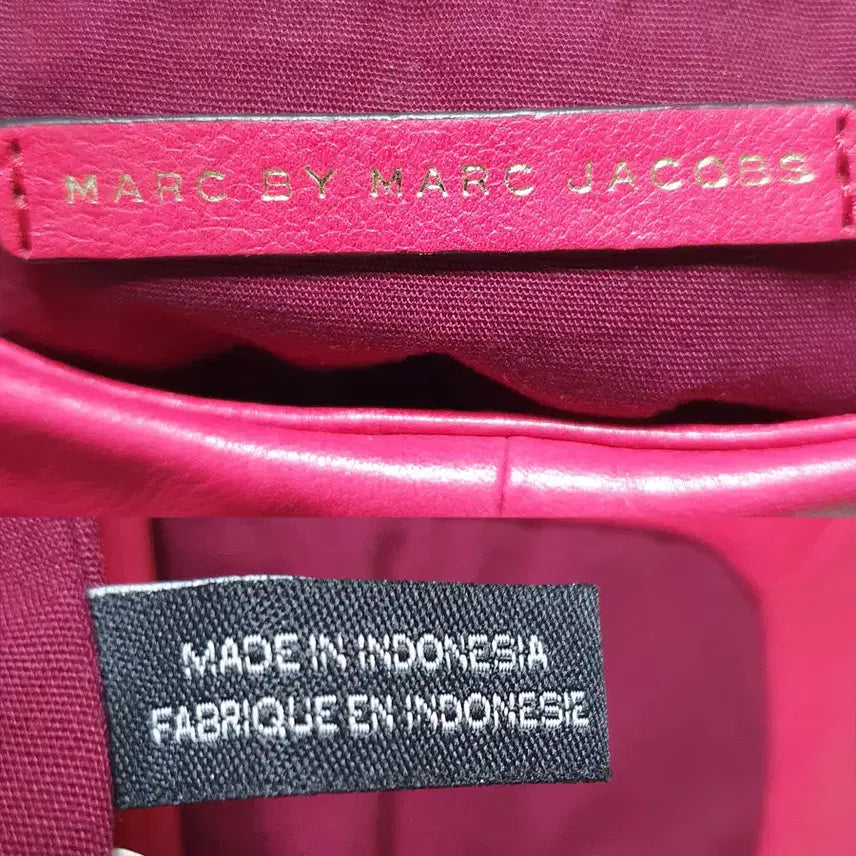 [BUNJANG] Marc by Marc Jacobs Leather Crossbody Bag / 마크바이마크제이콥스 핫핑크 가죽 숄더백 크로스백 중고 가방 은피아노