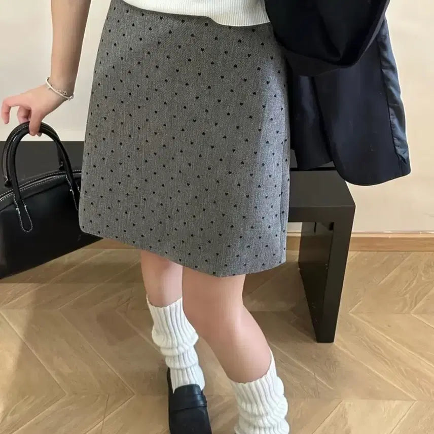 [BUNJANG] Dot Pattern Midi Skirt / 테무 핀터감성 도트 스커트 치마
