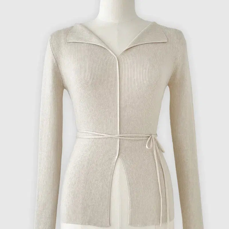 [BUNJANG] The J. Soo Taupe Collar Knit / 더제이수 토프 카라 니트