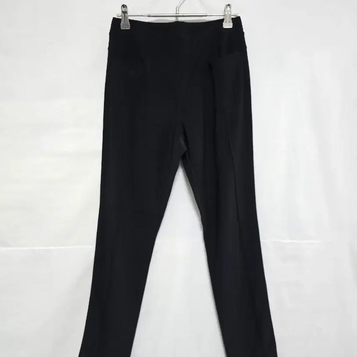 [BUNJANG] Black Slit Slacks Leggings Pants - Women&