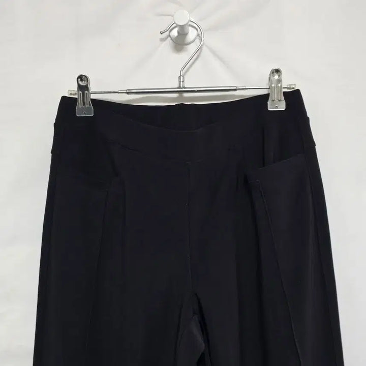 [BUNJANG] Black Slit Slacks Leggings Pants - Women&