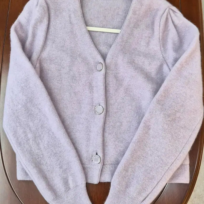 [BUNJANG] Sisley Angora Puff Cardigan Lavender / Sisley 앙고라퍼프 가디건 라벤더