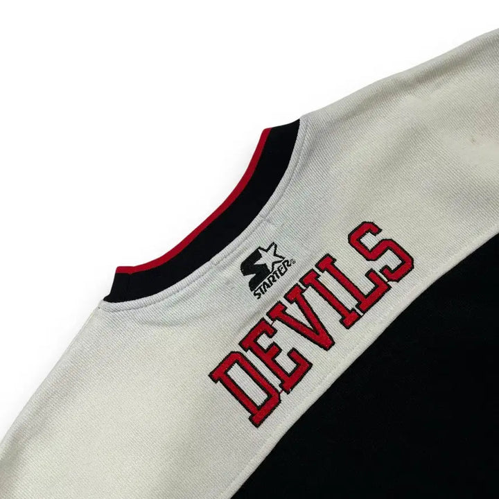 [BUNJANG] Starter 90s NHL New Jersey Devils Long Sleeve Jersey / 스타터 90s NHL 뉴저지 데빌스 올드스쿨 긴팔 져지