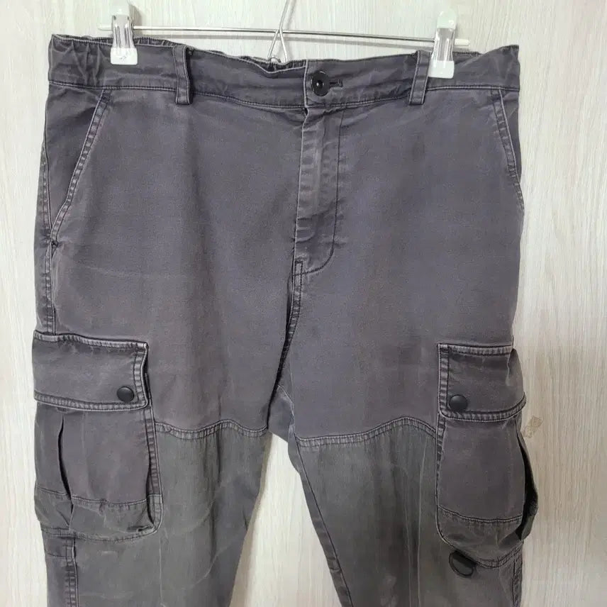 [BUNJANG] NAU USA Washed Black Cargo Jogger Pants / NAU USA 워시드 블랙 카고 조거 팬츠