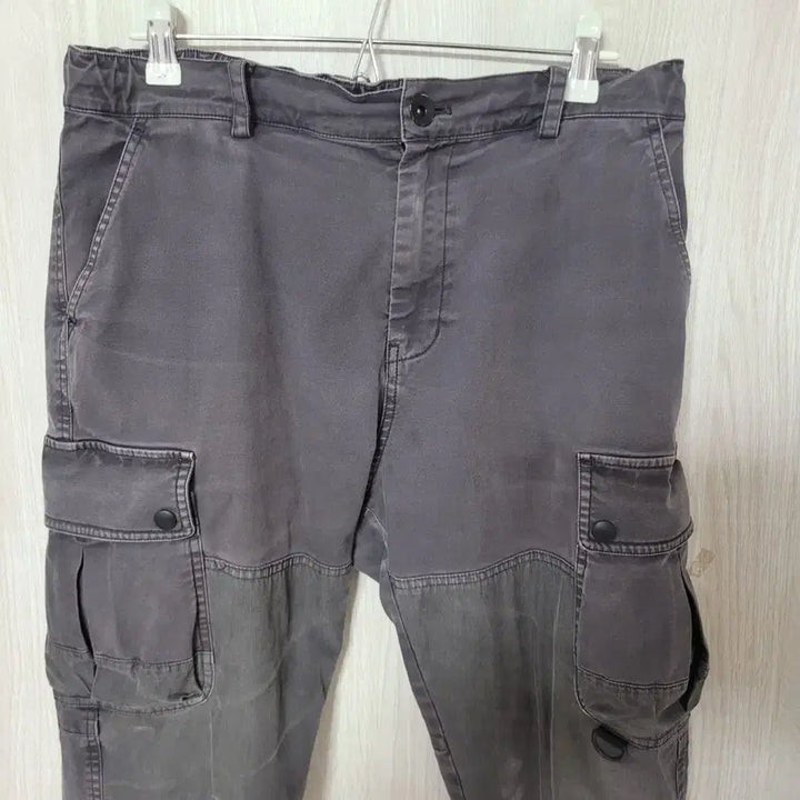 [BUNJANG] NAU USA Washed Black Cargo Jogger Pants / NAU USA 워시드 블랙 카고 조거 팬츠