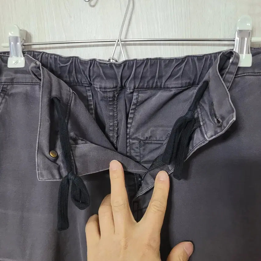 [BUNJANG] NAU USA Washed Black Cargo Jogger Pants / NAU USA 워시드 블랙 카고 조거 팬츠