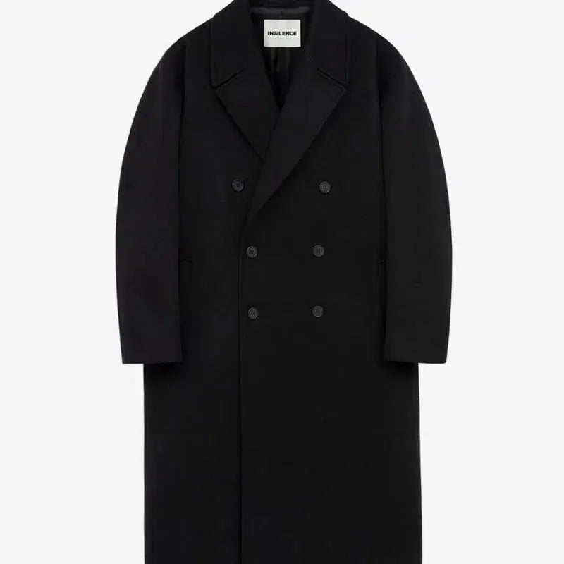 [BUNJANG] In Silence Cashmere Long Double Coat Black S / 인사일런스 캐시미어 롱 더블 코트 블랙 S 새제품
