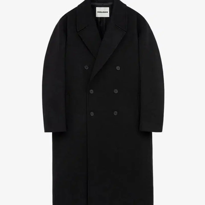 [BUNJANG] In Silence Cashmere Long Double Coat Black S / 인사일런스 캐시미어 롱 더블 코트 블랙 S 새제품