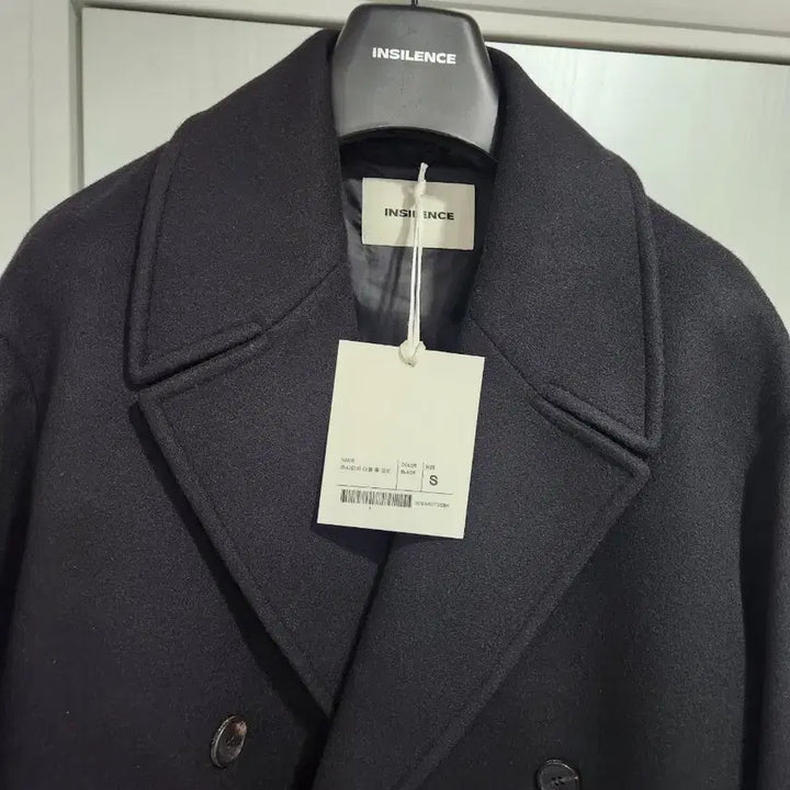 [BUNJANG] In Silence Cashmere Long Double Coat Black S / 인사일런스 캐시미어 롱 더블 코트 블랙 S 새제품