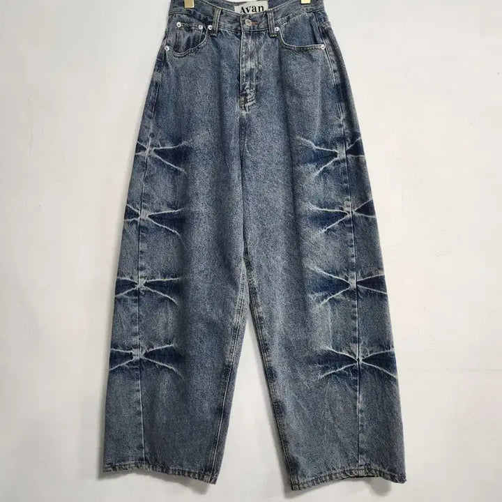 [SOLD OUT] AVAN벌룬와이드 데님팬츠25~26개성