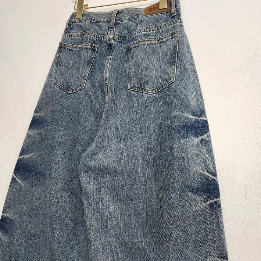 [SOLD OUT] AVAN벌룬와이드 데님팬츠25~26개성