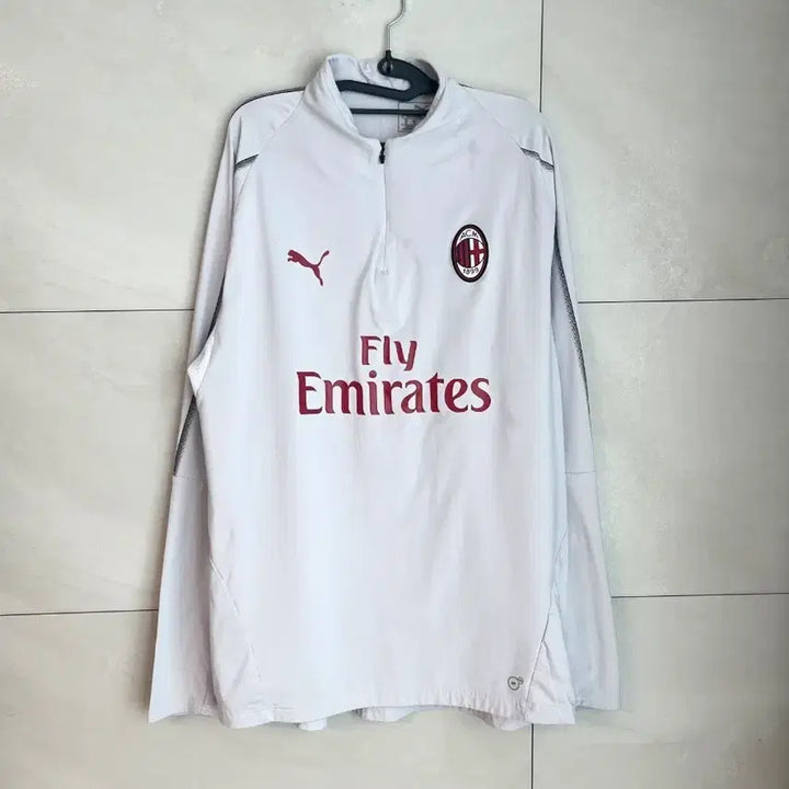 [BUNJANG] Puma AC Milan Training Pullover Jacket Jersey [XL] / 해외판 푸마 AC밀란 트레이닝 풀오버 자켓 져지 [XL]