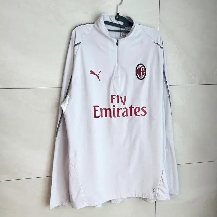 [BUNJANG] Puma AC Milan Training Pullover Jacket Jersey [XL] / 해외판 푸마 AC밀란 트레이닝 풀오버 자켓 져지 [XL]