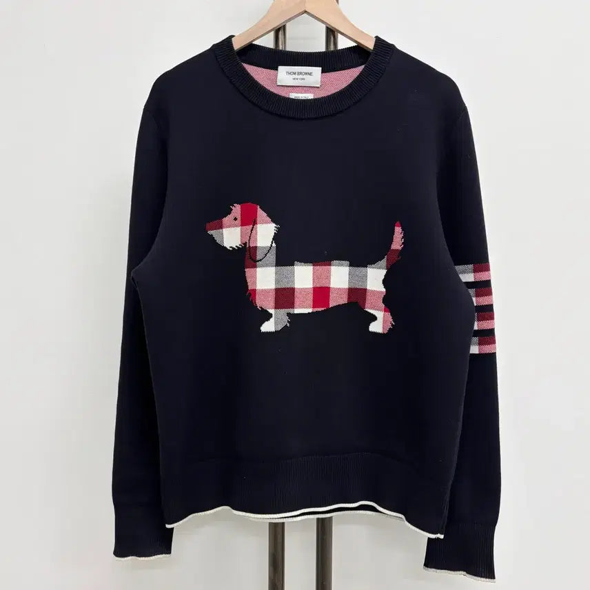 [BUNJANG] Thom Browne Hector Jacquard Knit Sweater / [3]톰브라운 사선완장 헥터 자카드 니트