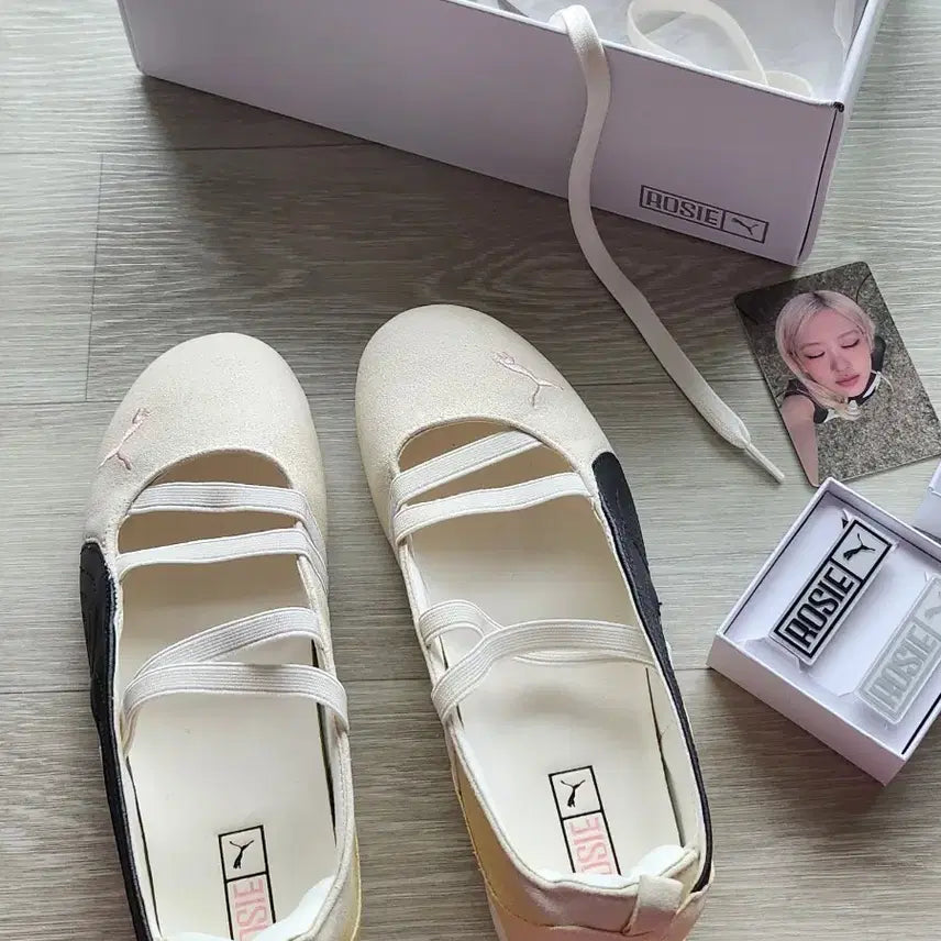 [SOLD OUT] 로제 퓨마 스피드캣 발렛 스웨이드 발레리나 메리제인