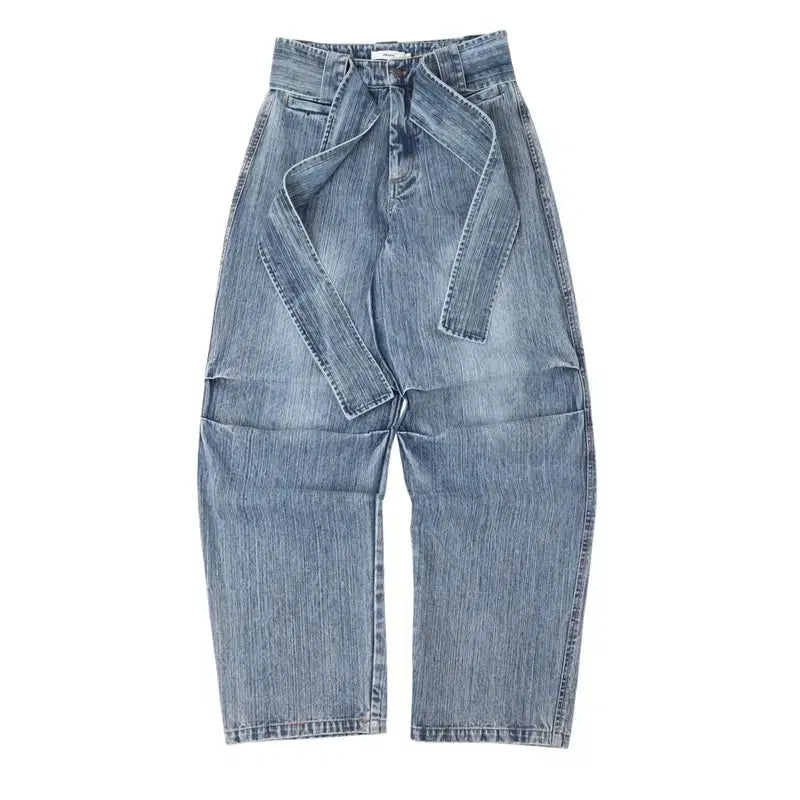 [BUNJANG] 24ans Belted Flare Denim Pants / 24ans 벨티드 플레어 데님팬츠
