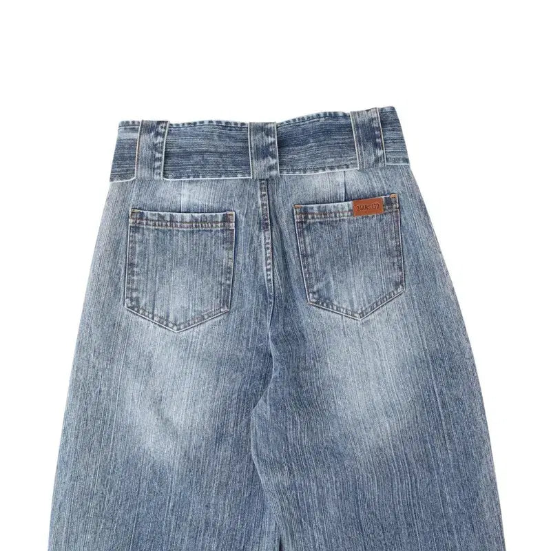 [BUNJANG] 24ans Belted Flare Denim Pants / 24ans 벨티드 플레어 데님팬츠