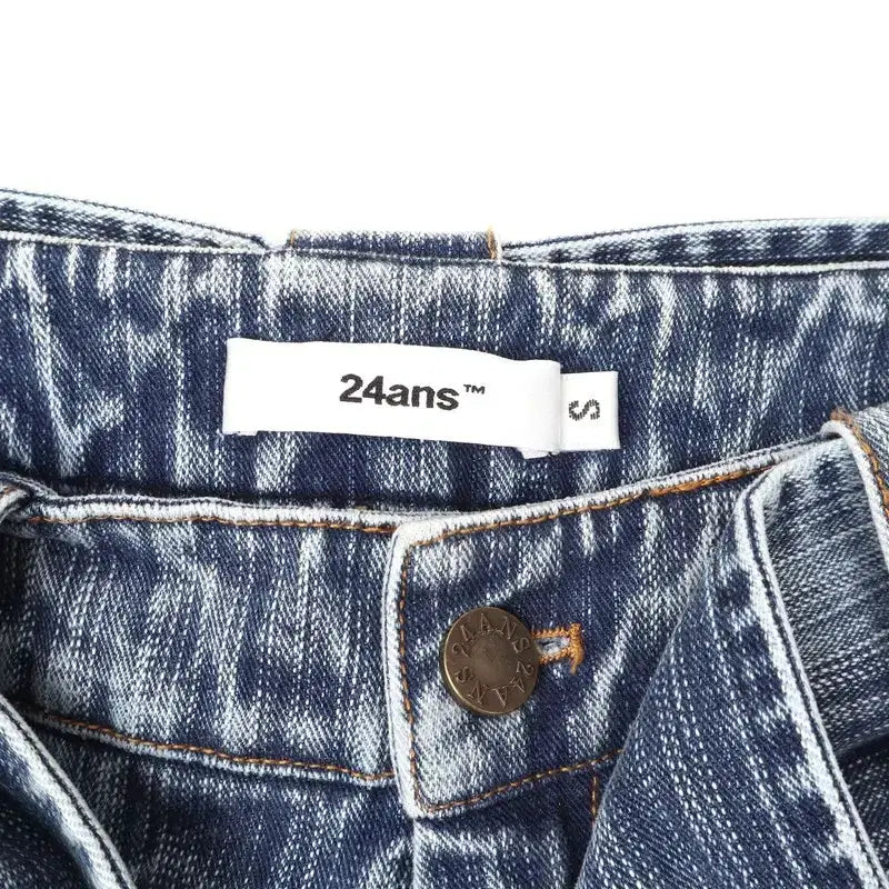 [BUNJANG] 24ans Belted Flare Denim Pants / 24ans 벨티드 플레어 데님팬츠