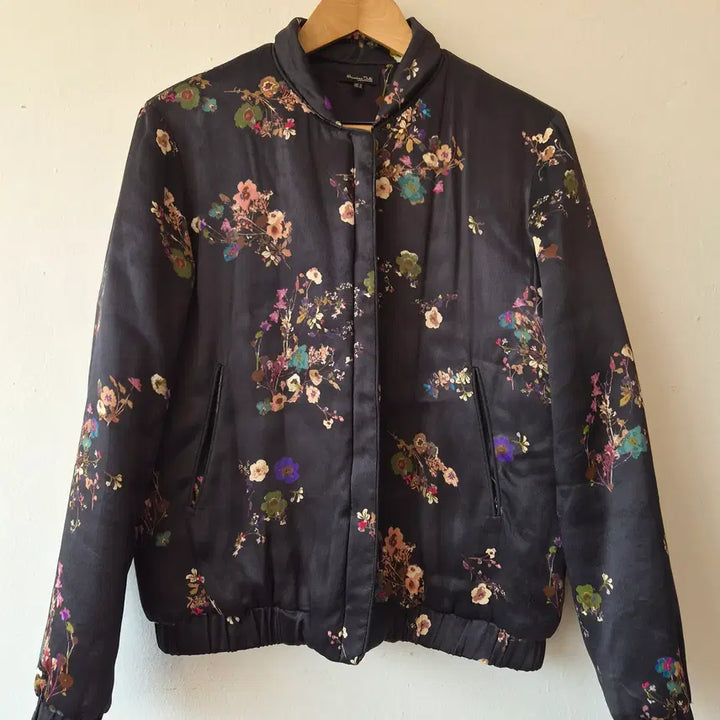 [BUNJANG] Massimo Dutti Floral Blouson Jacket / 마시모뚜띠 여성 플라워블루종점퍼 M사이즈