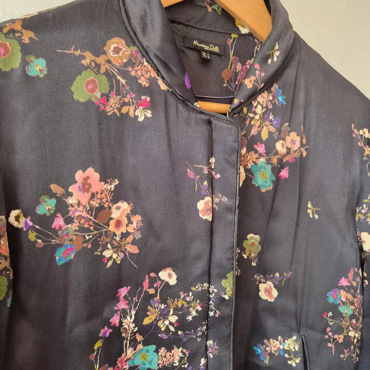 [BUNJANG] Massimo Dutti Floral Blouson Jacket / 마시모뚜띠 여성 플라워블루종점퍼 M사이즈