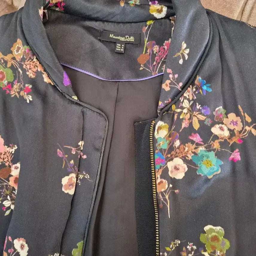 [BUNJANG] Massimo Dutti Floral Blouson Jacket / 마시모뚜띠 여성 플라워블루종점퍼 M사이즈