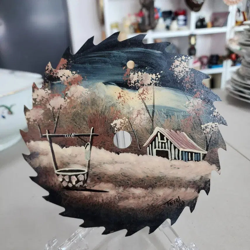 [SOLD OUT] 미국서온 핸드메이드 철판 작품 지름17.7cm