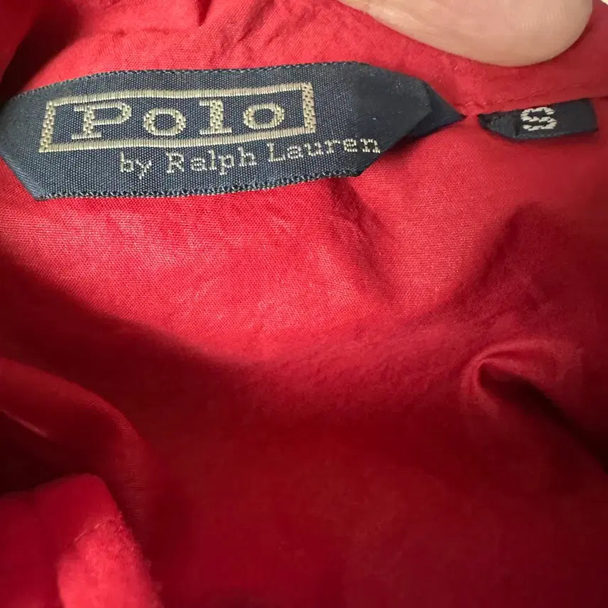 [BUNJANG] Polo 90s Red Nylon Windbreaker / 폴로 90s 레드나일론바람막이 S