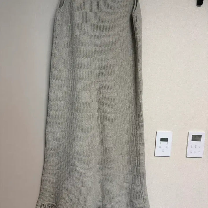 [BUNJANG] Gray Knit Long Dress (Maternity Wear) / 여성 따뜻한 니트 롱원피스(임부복가능)