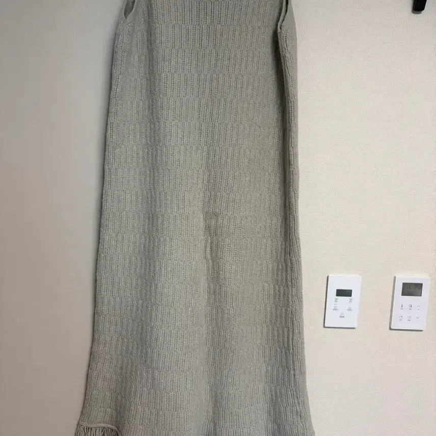 [BUNJANG] Gray Knit Long Dress (Maternity Wear) / 여성 따뜻한 니트 롱원피스(임부복가능)