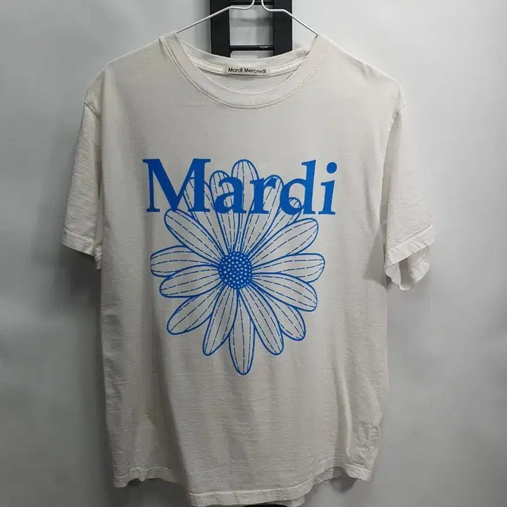 [BUNJANG] Mardi Mercredi Flower Printed T-shirt White / 마르디 메크르디 반팔 플라워 티셔츠 화이트