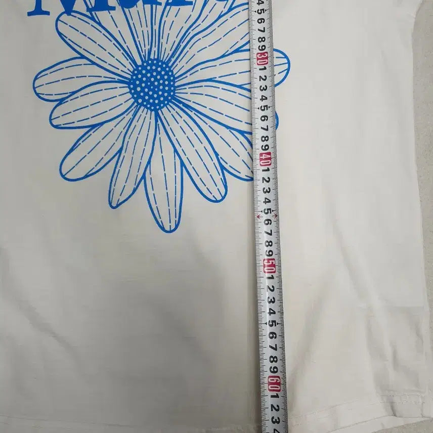 [BUNJANG] Mardi Mercredi Flower Printed T-shirt White / 마르디 메크르디 반팔 플라워 티셔츠 화이트