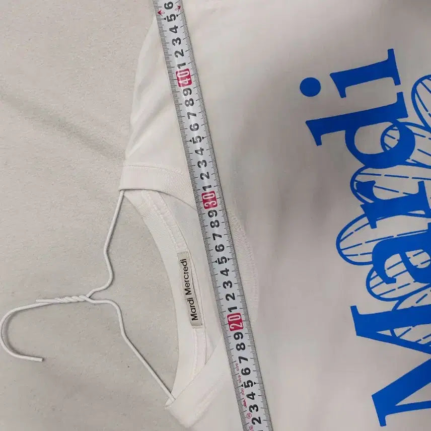 [BUNJANG] Mardi Mercredi Flower Printed T-shirt White / 마르디 메크르디 반팔 플라워 티셔츠 화이트