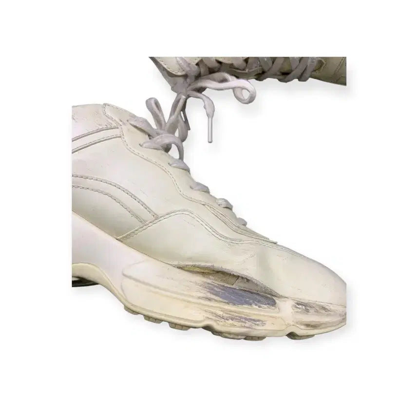 [BUNJANG] Gucci Rhyton Vintage Ivory Logo Sneakers / 42)구찌 라이톤 전투화 빈티지 아이보리 로고 스니커즈 화이트