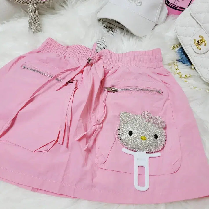 [BUNJANG] Pink Mini Skirt / 수입 핑크 스커트