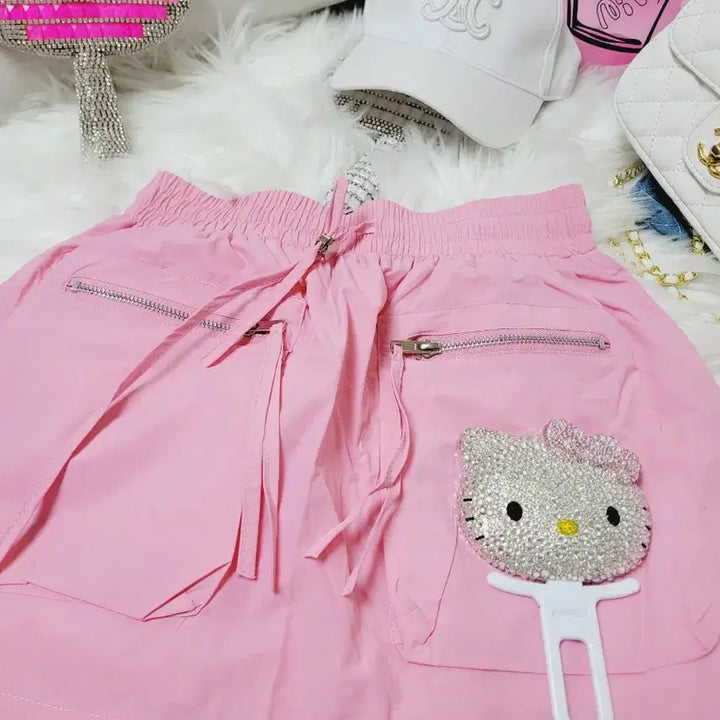 [BUNJANG] Pink Mini Skirt / 수입 핑크 스커트