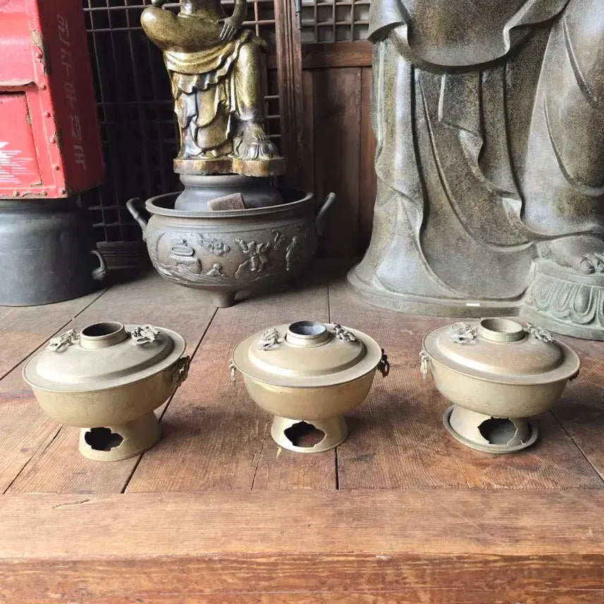 [BUNJANG] Antique Korean Shinseonro Set / 옛날 신선로 3개