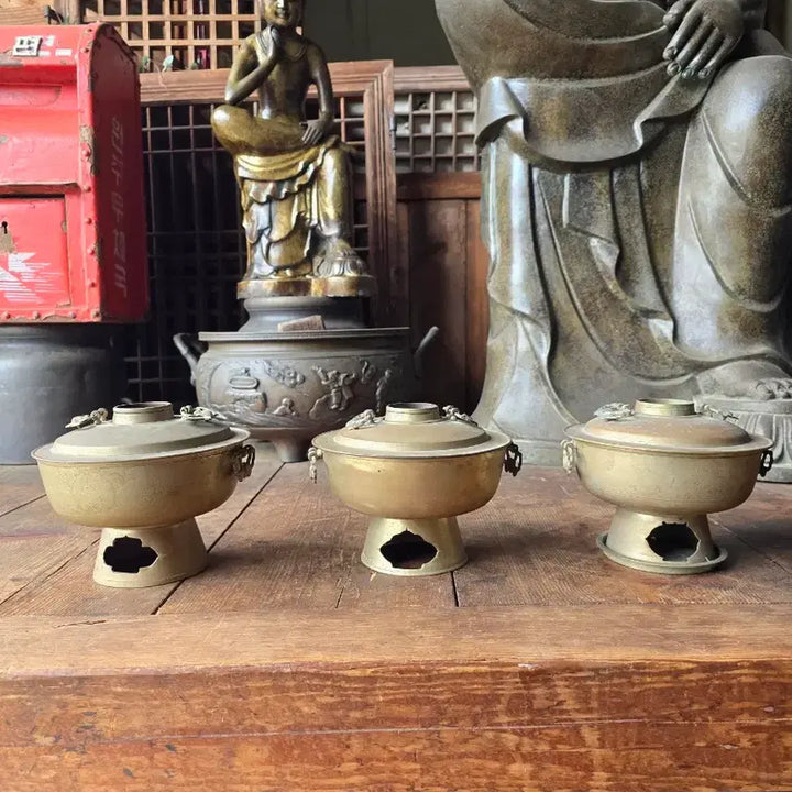 [BUNJANG] Antique Korean Shinseonro Set / 옛날 신선로 3개