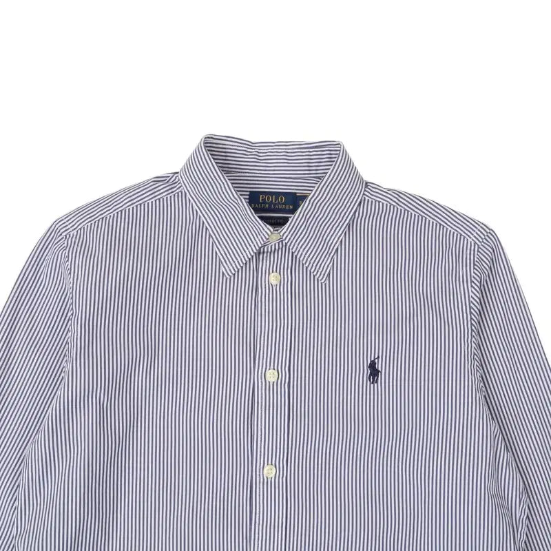 [BUNJANG] Polo Ralph Lauren Blue Striped Classic Fit Shirt / 폴로 랄프로렌 블루 스트라이프 클래식핏 셔츠