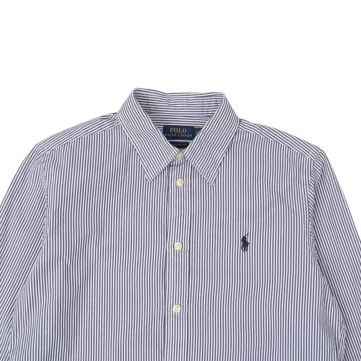 [BUNJANG] Polo Ralph Lauren Blue Striped Classic Fit Shirt / 폴로 랄프로렌 블루 스트라이프 클래식핏 셔츠