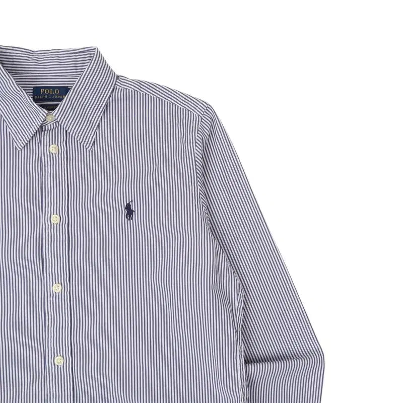 [BUNJANG] Polo Ralph Lauren Blue Striped Classic Fit Shirt / 폴로 랄프로렌 블루 스트라이프 클래식핏 셔츠