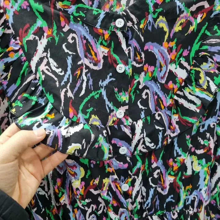 [BUNJANG] Patterned Long Dress / 패턴 롱 원피스