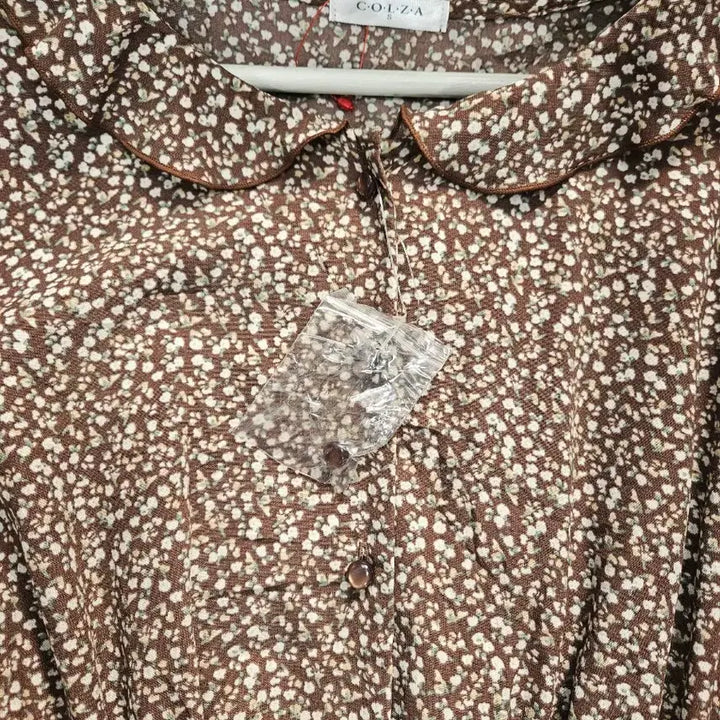 [BUNJANG] Floral Print Chiffon Dress (Size 55) / [새상품]잔꽃무늬 쉬폰 원피스(55)