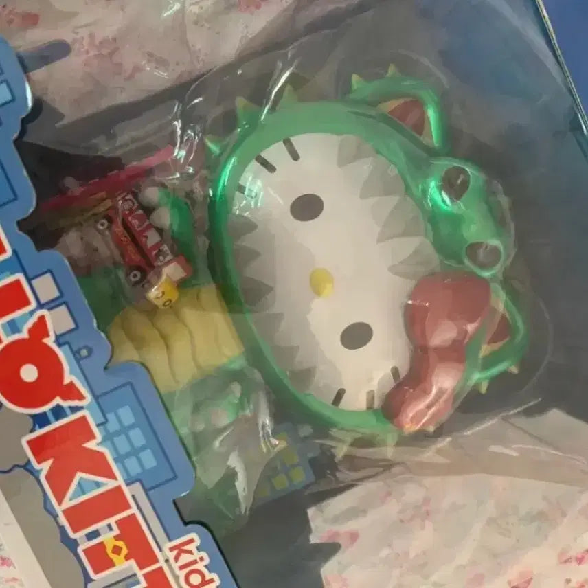 [SOLD OUT] 유일매물) 레어 헬로키티 공룡 피규어 중대형피규어
