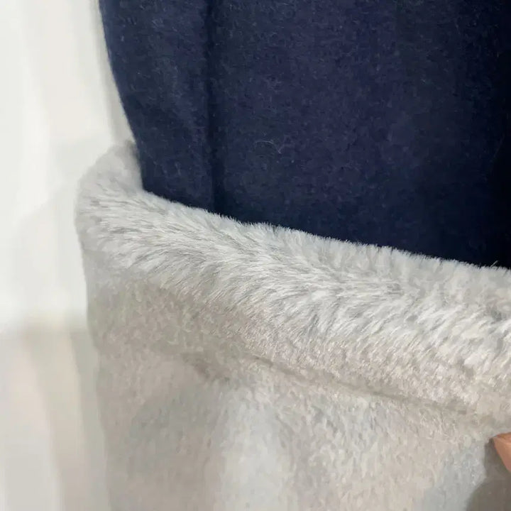 [BUNJANG] NAIN Wool Fur Long Dress S / NAIN 나인 모직 퍼 롱원피스 S