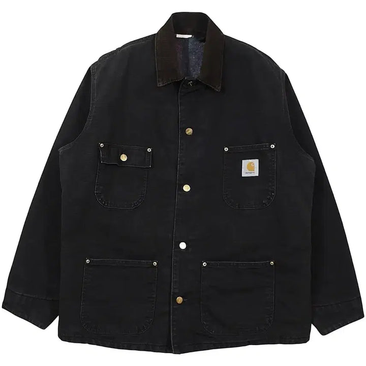 [BUNJANG] Carhartt CB105 Chore Coat Black Vintage Jacket / 1990s USA 칼하트 CB105 블랙 초어 코트 자켓 빈티지 미국제