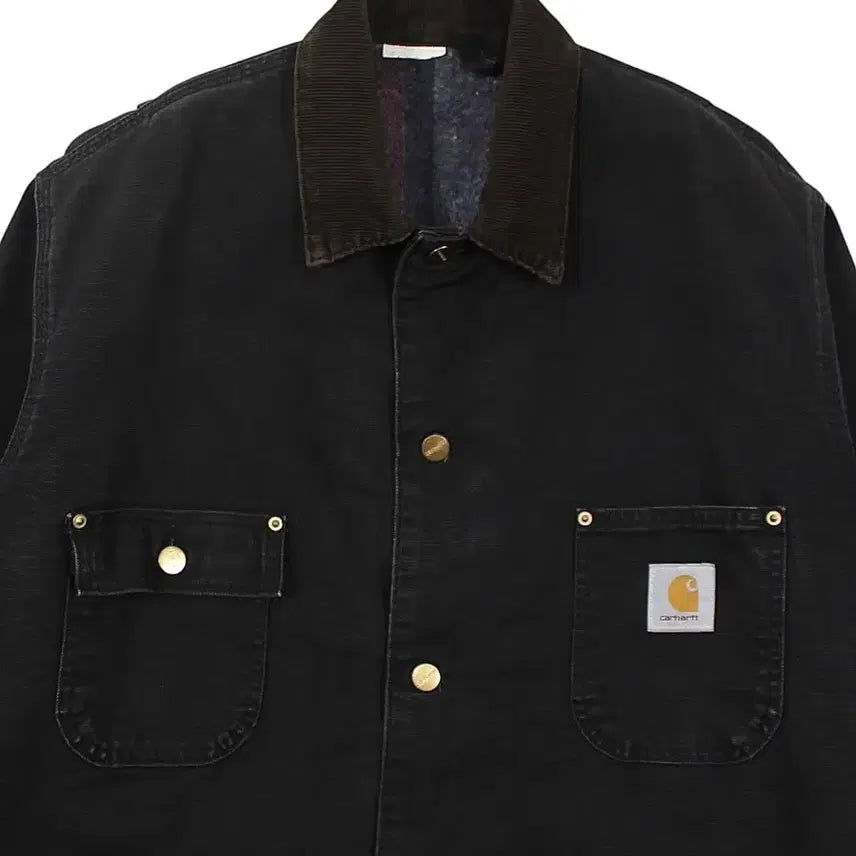 [BUNJANG] Carhartt CB105 Chore Coat Black Vintage Jacket / 1990s USA 칼하트 CB105 블랙 초어 코트 자켓 빈티지 미국제