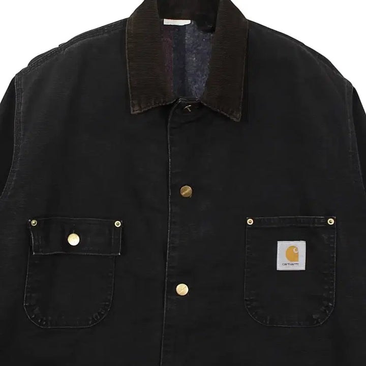 [BUNJANG] Carhartt CB105 Chore Coat Black Vintage Jacket / 1990s USA 칼하트 CB105 블랙 초어 코트 자켓 빈티지 미국제