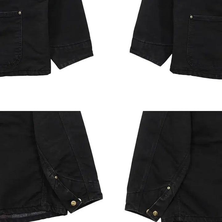 [BUNJANG] Carhartt CB105 Chore Coat Black Vintage Jacket / 1990s USA 칼하트 CB105 블랙 초어 코트 자켓 빈티지 미국제